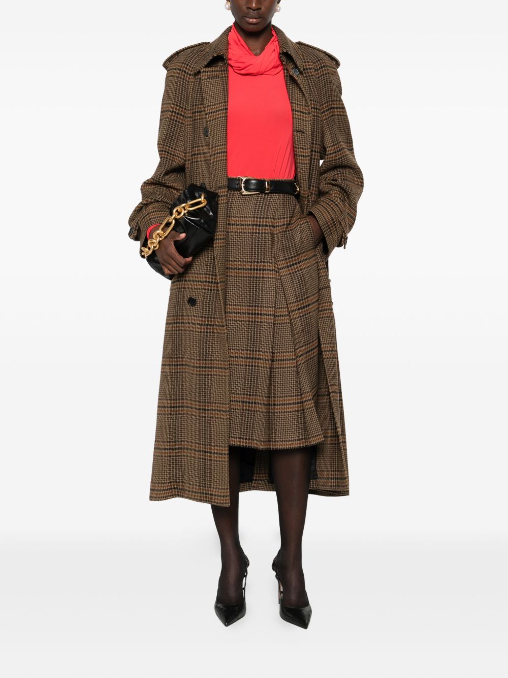 Saint Laurent Skirts Beige