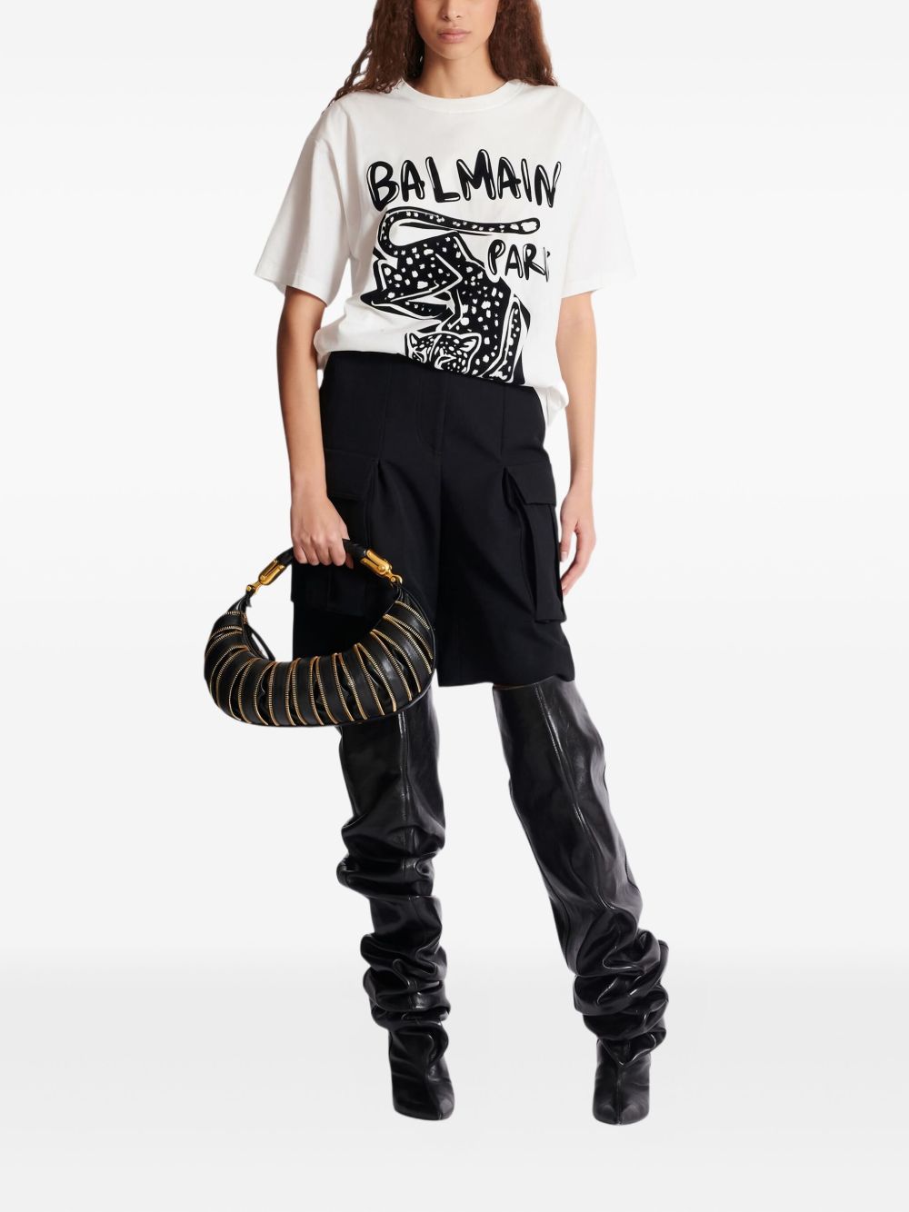 Balmain T-shirts and Polos White
