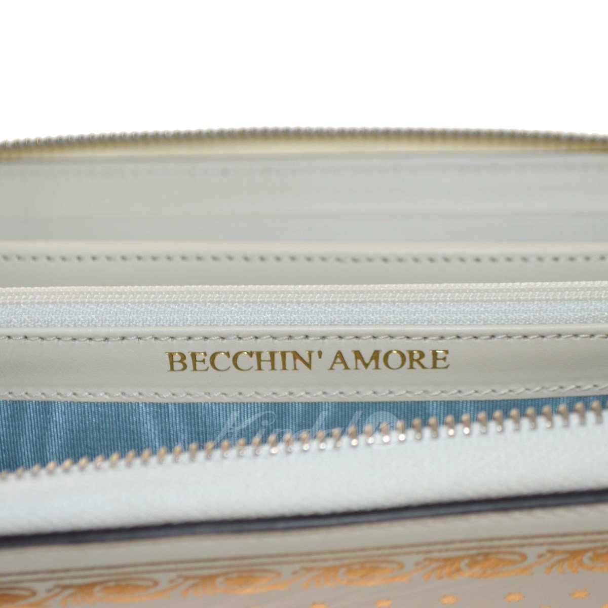 Gucci Sega Guccy Stars White Moon Gold Zipper Leather Wallet 510488 - LUXURYMRKT