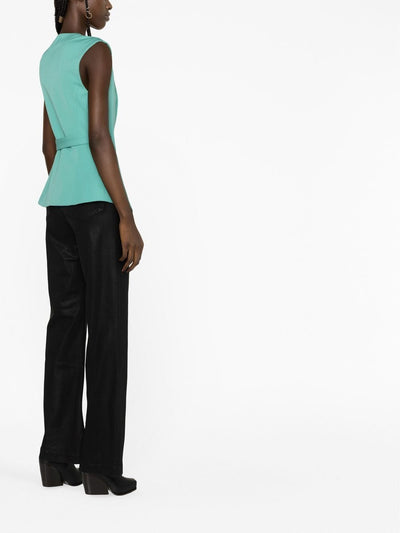 Balmain Sleeveless belted jacket