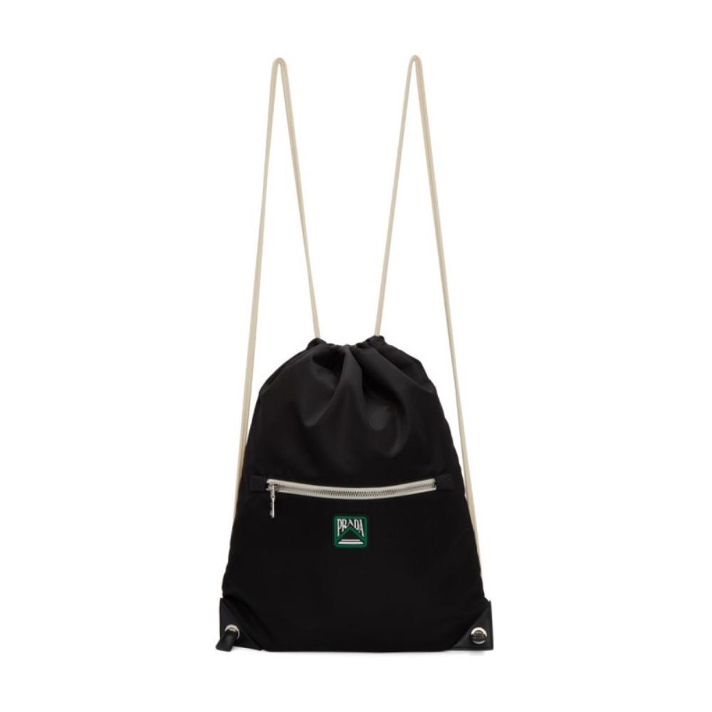 Prada Zaino Black Tessuto Nylon Drawstring Backpack 2VZ030 - LUXURYMRKT