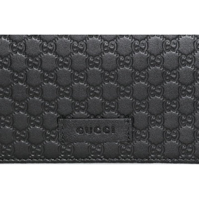 Gucci Microguccissma Black Wallet Crossbody Handbag - LUXURYMRKT