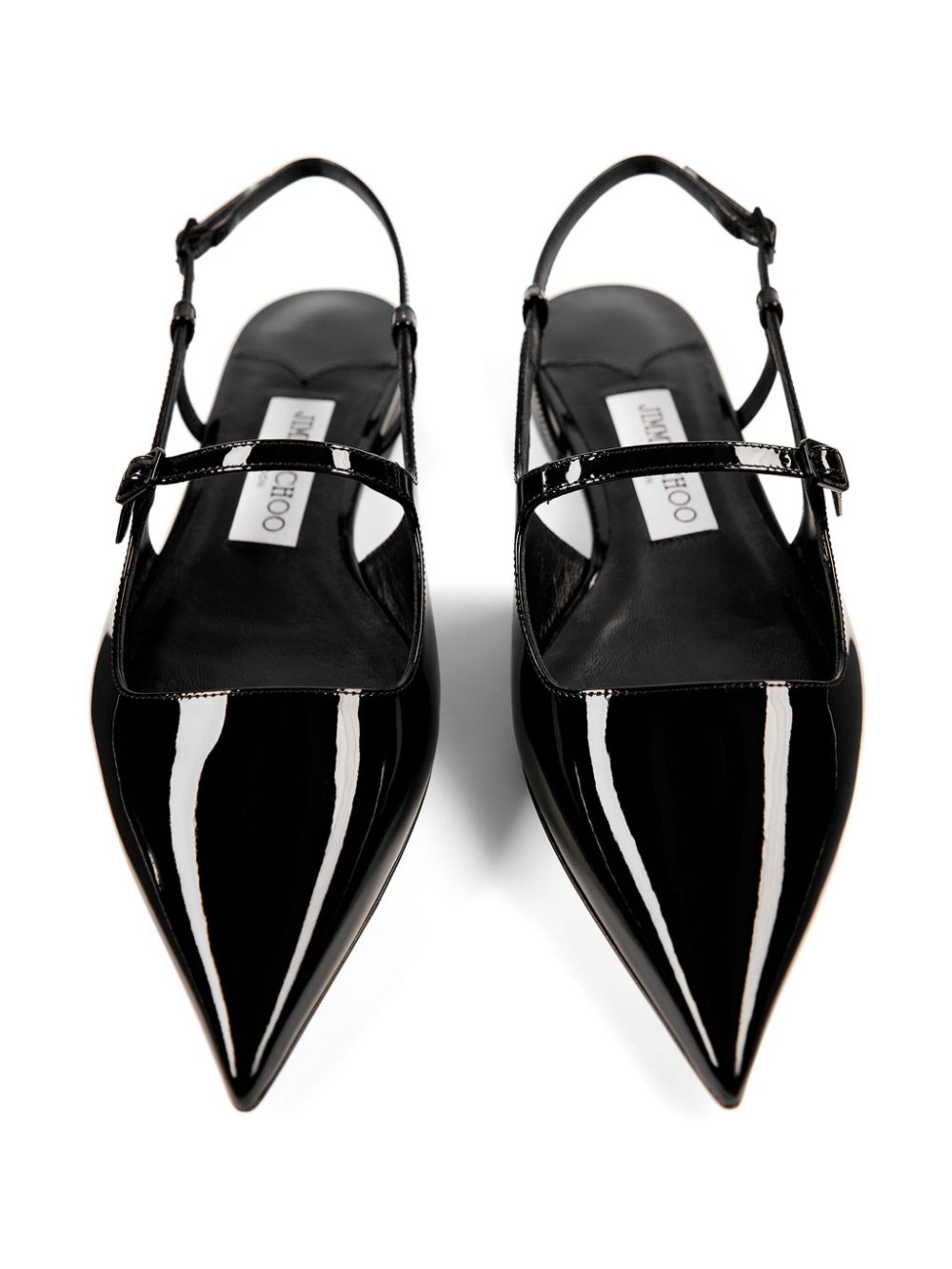 Jimmy Choo Didi Flat Patent Leather Low Shoes