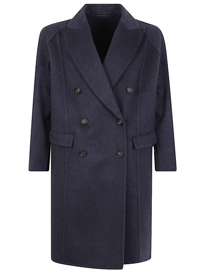 Brunello Cucinelli Coats Blue