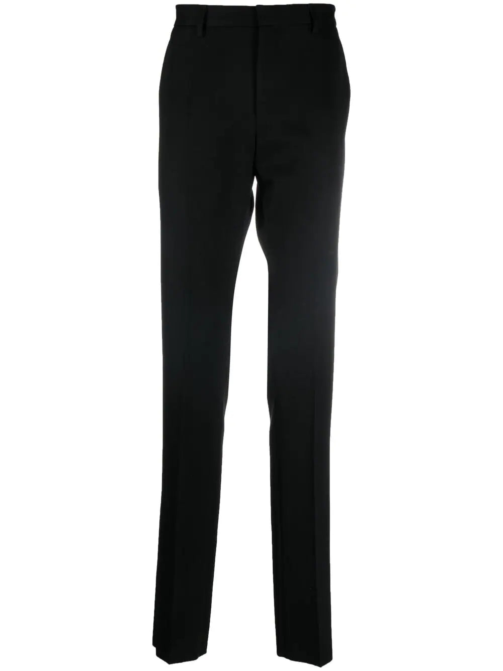 LANVIN Straight-leg Tailored Wool Trousers Black-UK M (48)