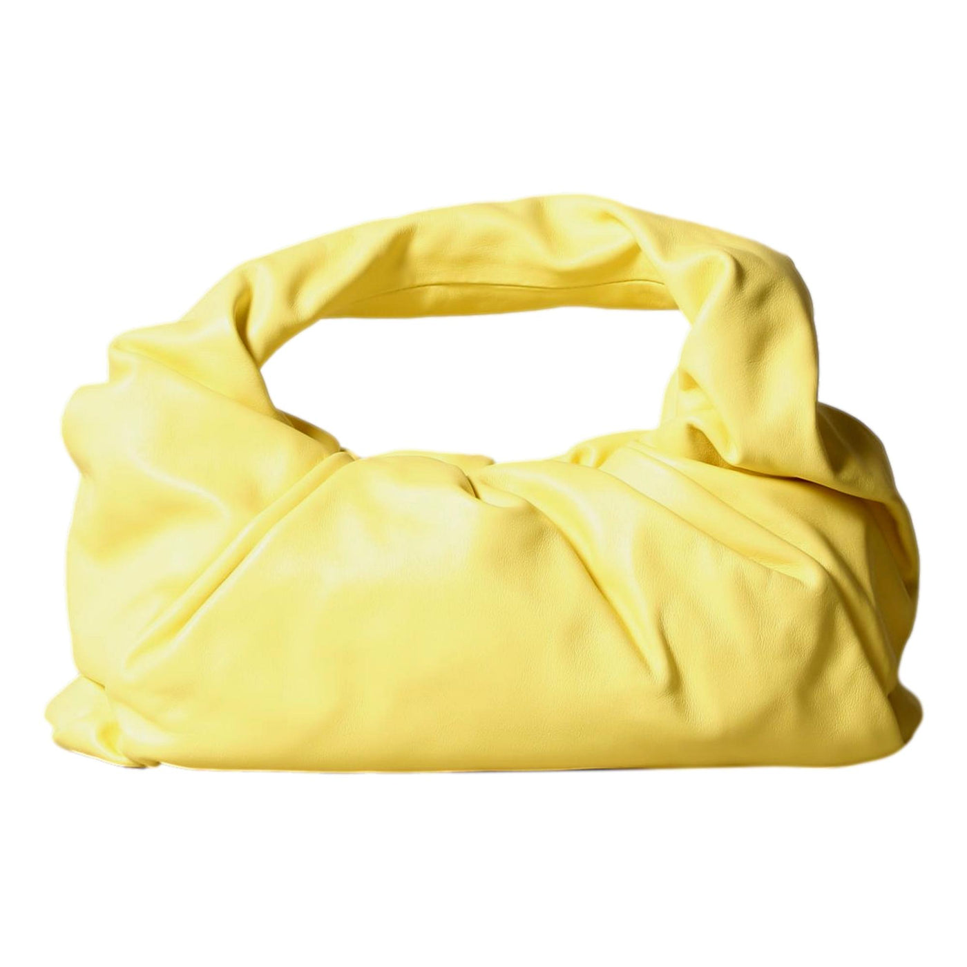 Bottega Veneta The Shoulder Pouch Sherbert Yellow Nappa Shoulder Bag - LUXURYMRKT