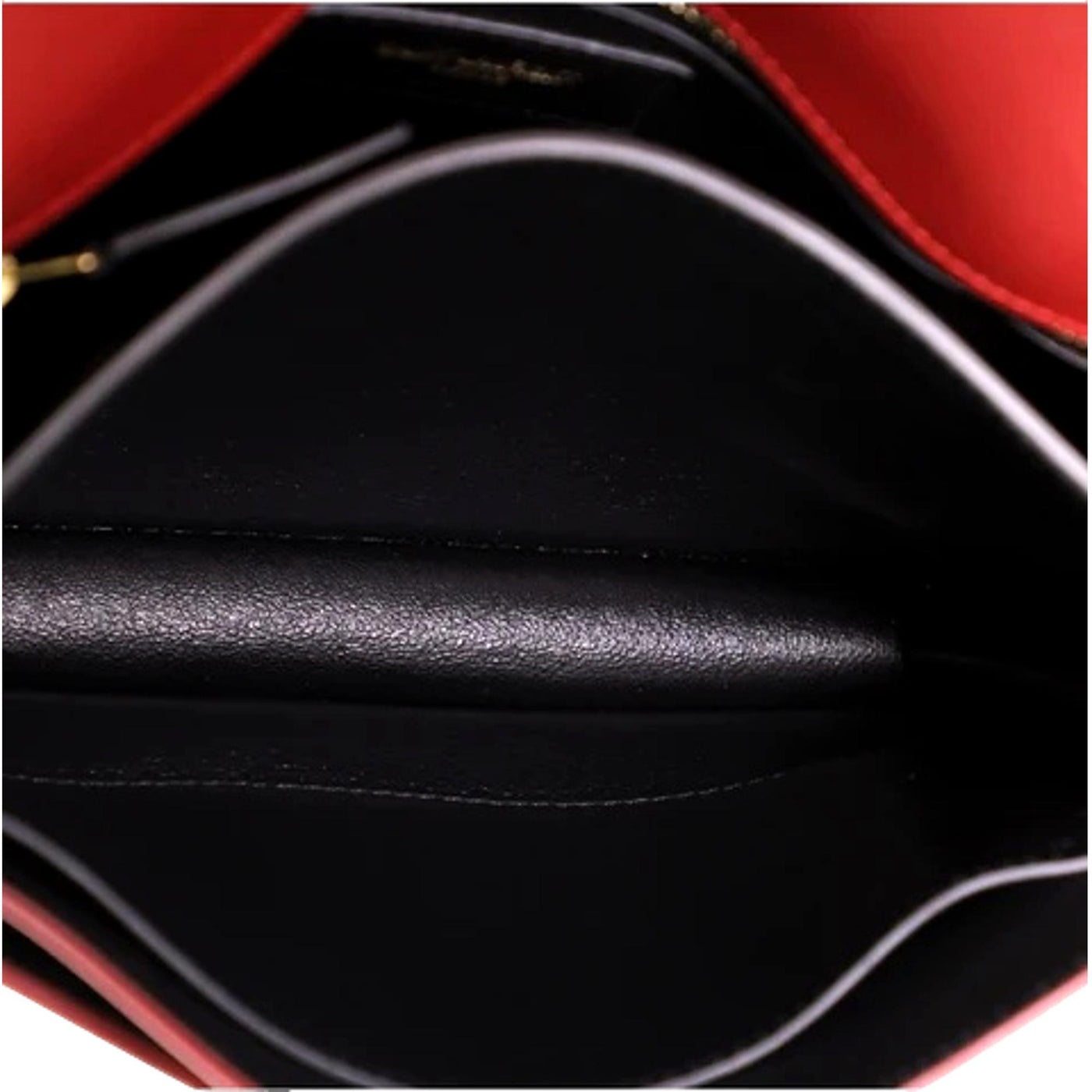 Saint Laurent Cassandra Red Leather Medium Shoulder Bag - LUXURYMRKT