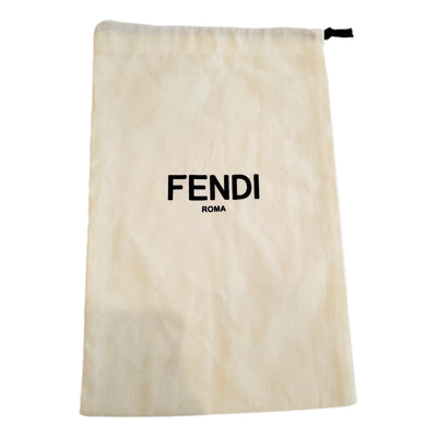 Fendi FF Print Nero and Bianco Knitted Wool Scarf - LUXURYMRKT