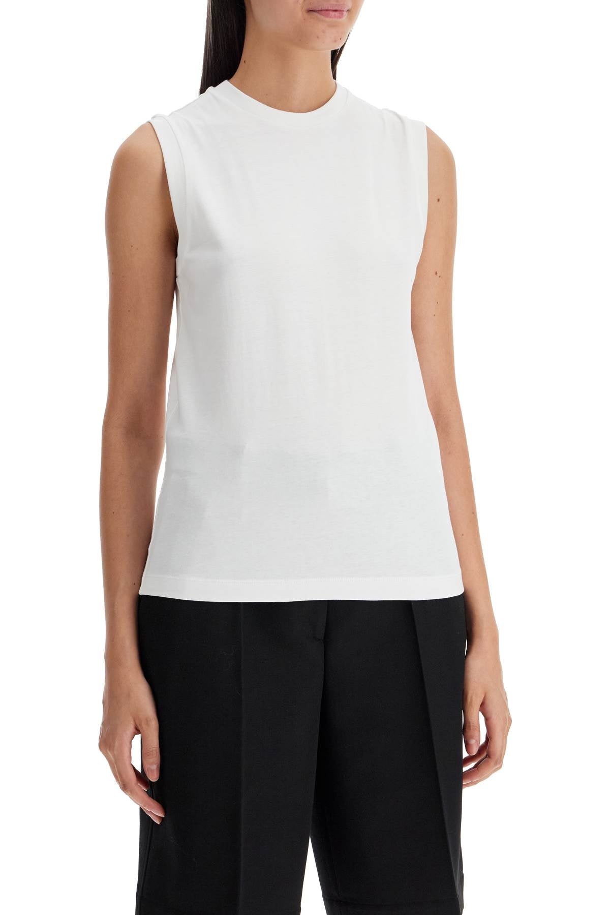 Toteme Organic Cotton Sleeveless Top For