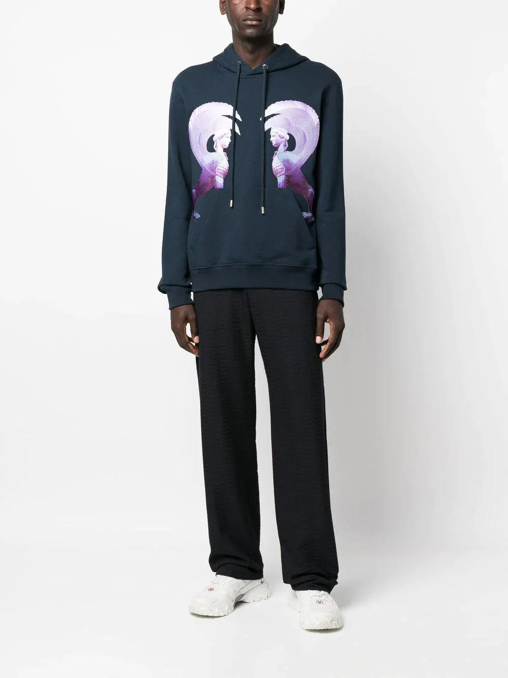 LANVIN Sci-Fi Hoodie Ink Blue-M