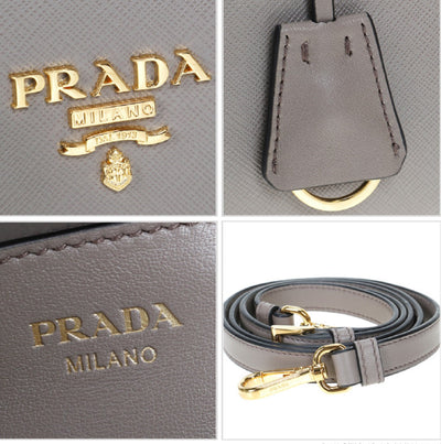 Prada Saffiano Leather Argilla Satchel Handbag - LUXURYMRKT