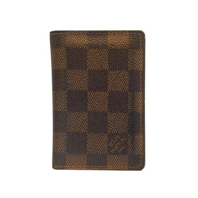 Louis Vuitton Damier Brown Canvas Small Bifold Pocket Organizer Wallet - LUXURYMRKT