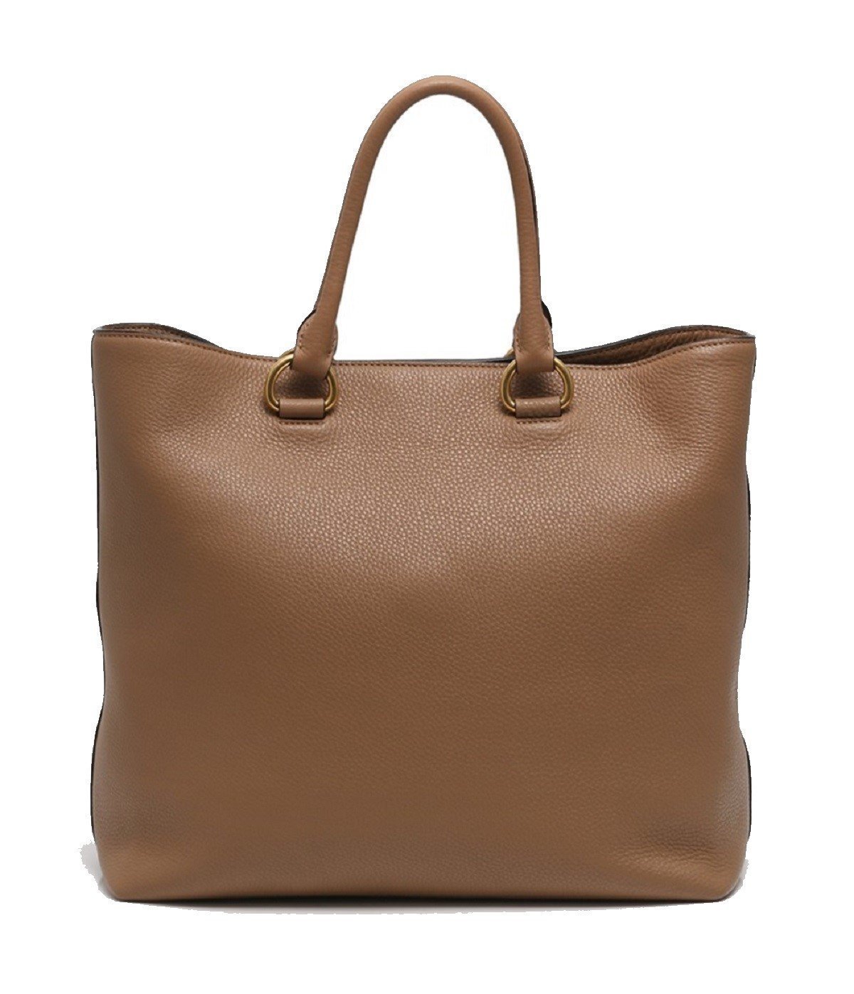 Prada Vitello Phenix Cognac Brown Shopping Tote Bag - LUXURYMRKT