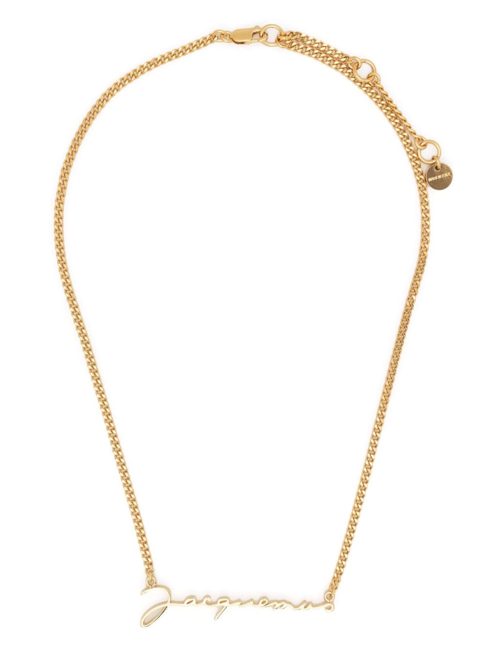 JACQUEMUS WOMEN La Chaine Jacquemus Necklace Gold-One Size