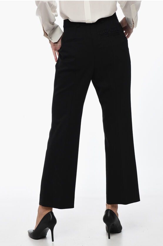 Miu Miu 4 Pocket Grain de Poudre Wool Pants