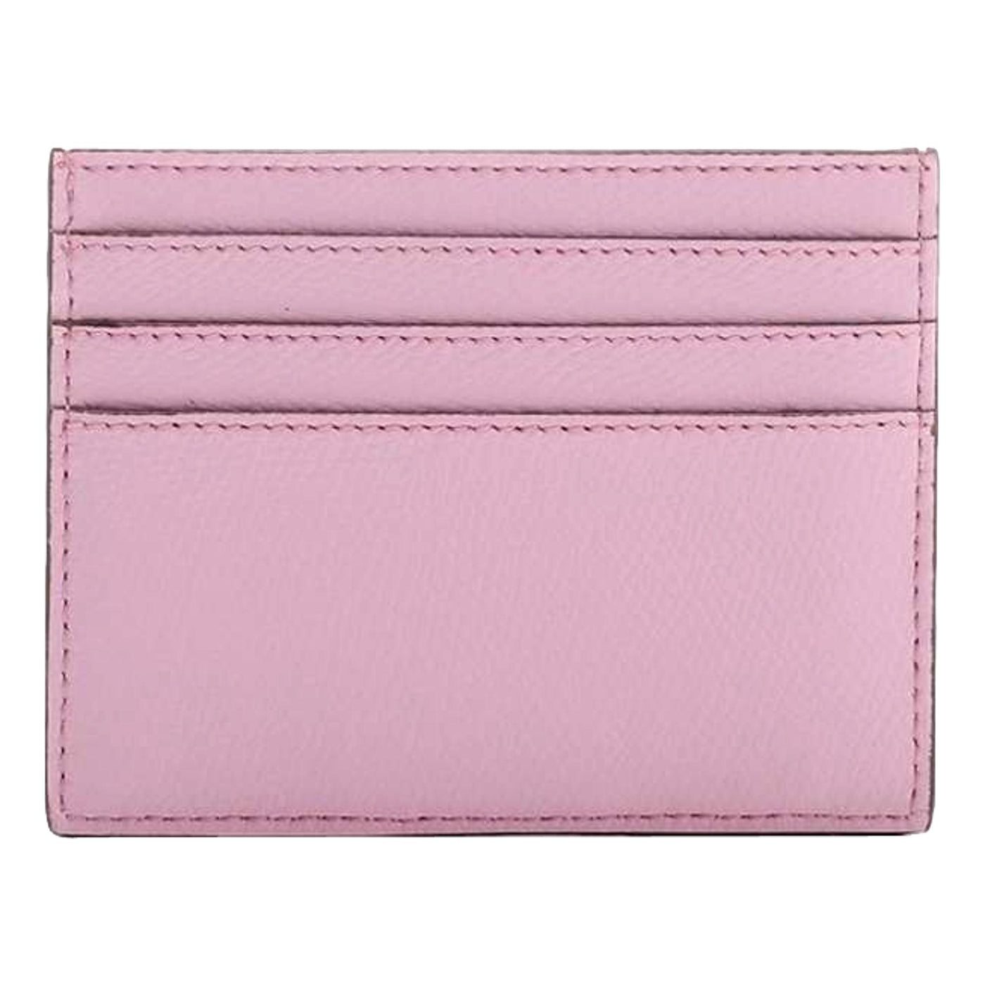 Fendi F Logo Lavanda Pink Leather Card Case Wallet - LUXURYMRKT
