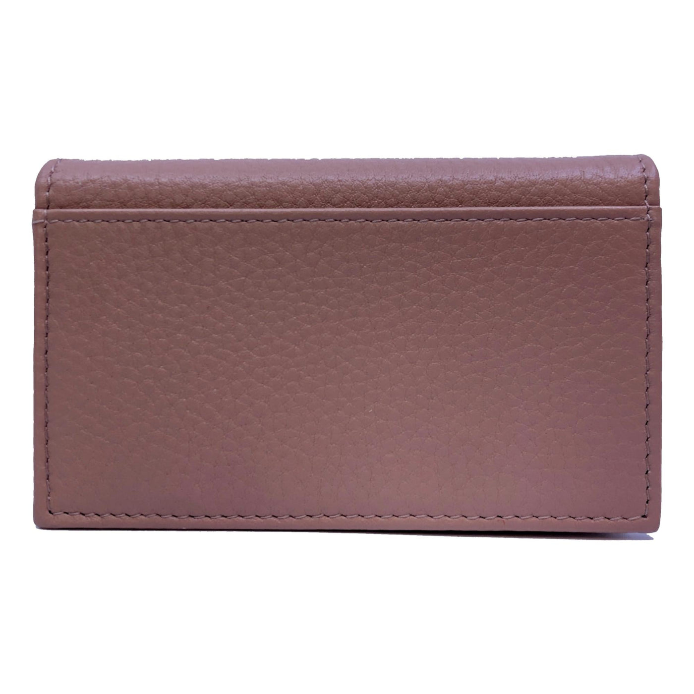 Prada Women's Vitello Grain Cipria Beige Leather Card Case Wallet 1MC122 - LUXURYMRKT