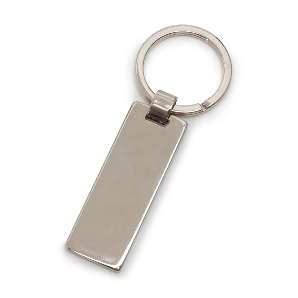 Prada Rubino Red Enamel Silver Metal Keyring Keychain 2PS021 - LUXURYMRKT
