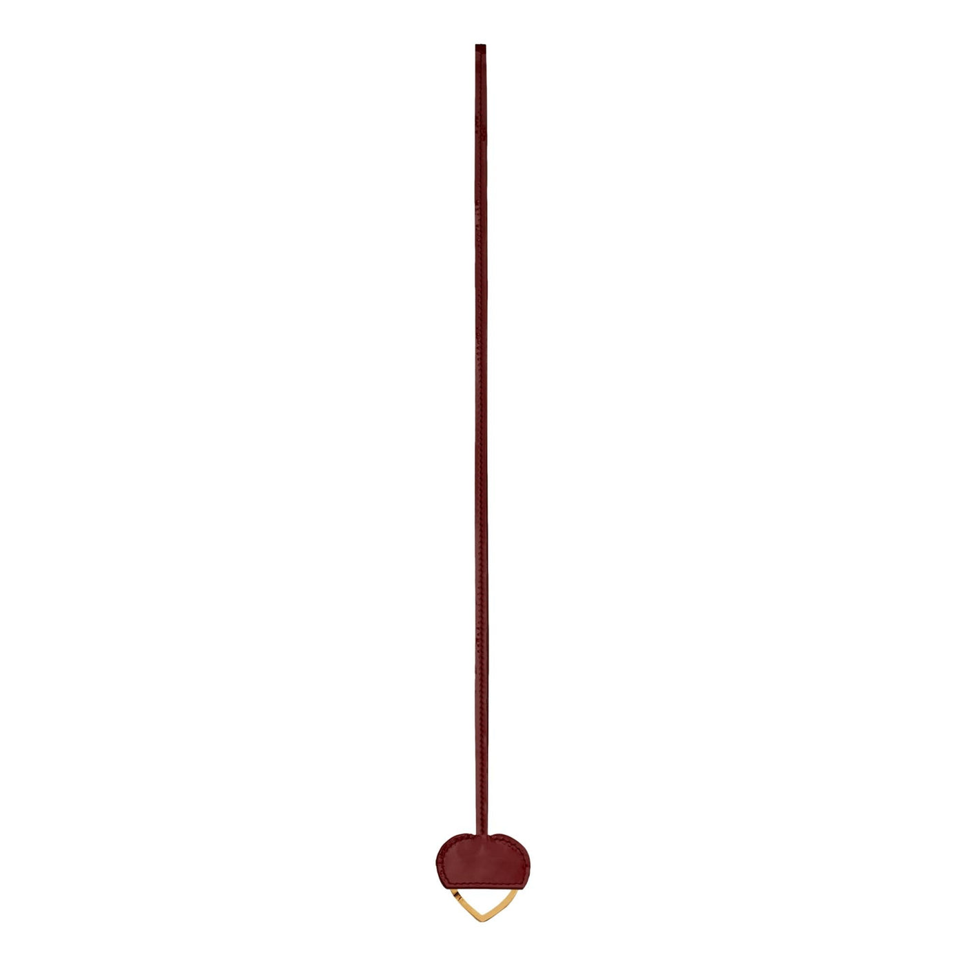Saint Laurent Opyum Red Patent Leather Heart Keyring Necklace - LUXURYMRKT
