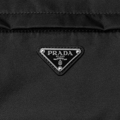 Prada Marsupio Tessuto Nylon Triangle Logo Black Belt Bag 2VL005 - LUXURYMRKT