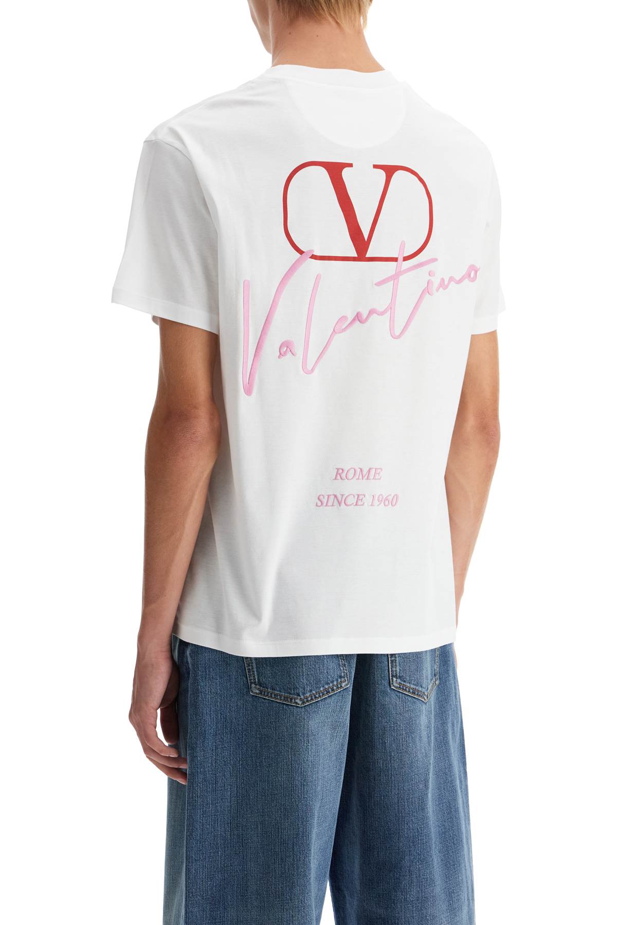 Valentino Garavani 't-Shirt With Embroidery And Print Design