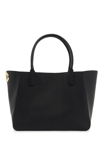 Valentino Garavani Nappa Calfskin Vlogo Side Tote Bag