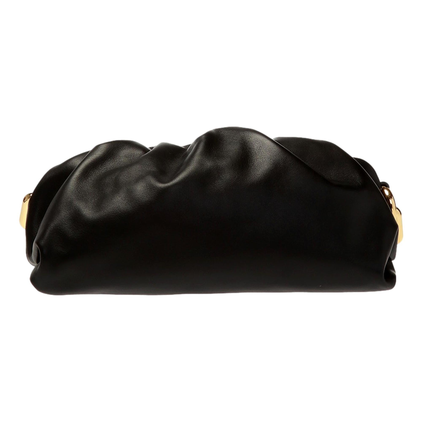 Bottega Veneta The Chain Pouch Black Calfskin Leather Shoulder Bag - LUXURYMRKT