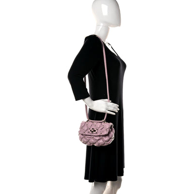 Valentino Garavani Spikeme Dusty Rose Studded Leather Small Crossbody Bag - LUXURYMRKT