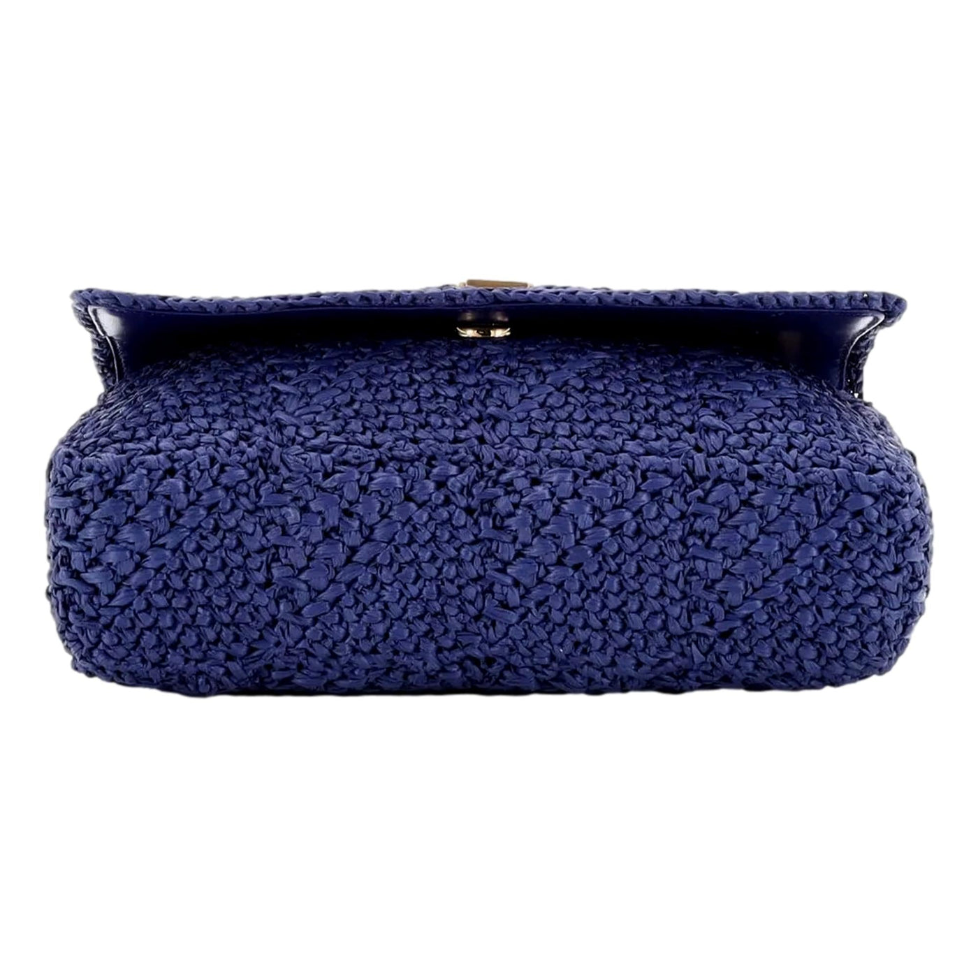 Saint Laurent Jamie Monogram Blue Raffia Shoulder Bag - LUXURYMRKT