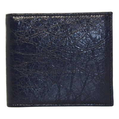 Balenciaga Cash Square Blue Arena Leather Bifold Wallet - LUXURYMRKT