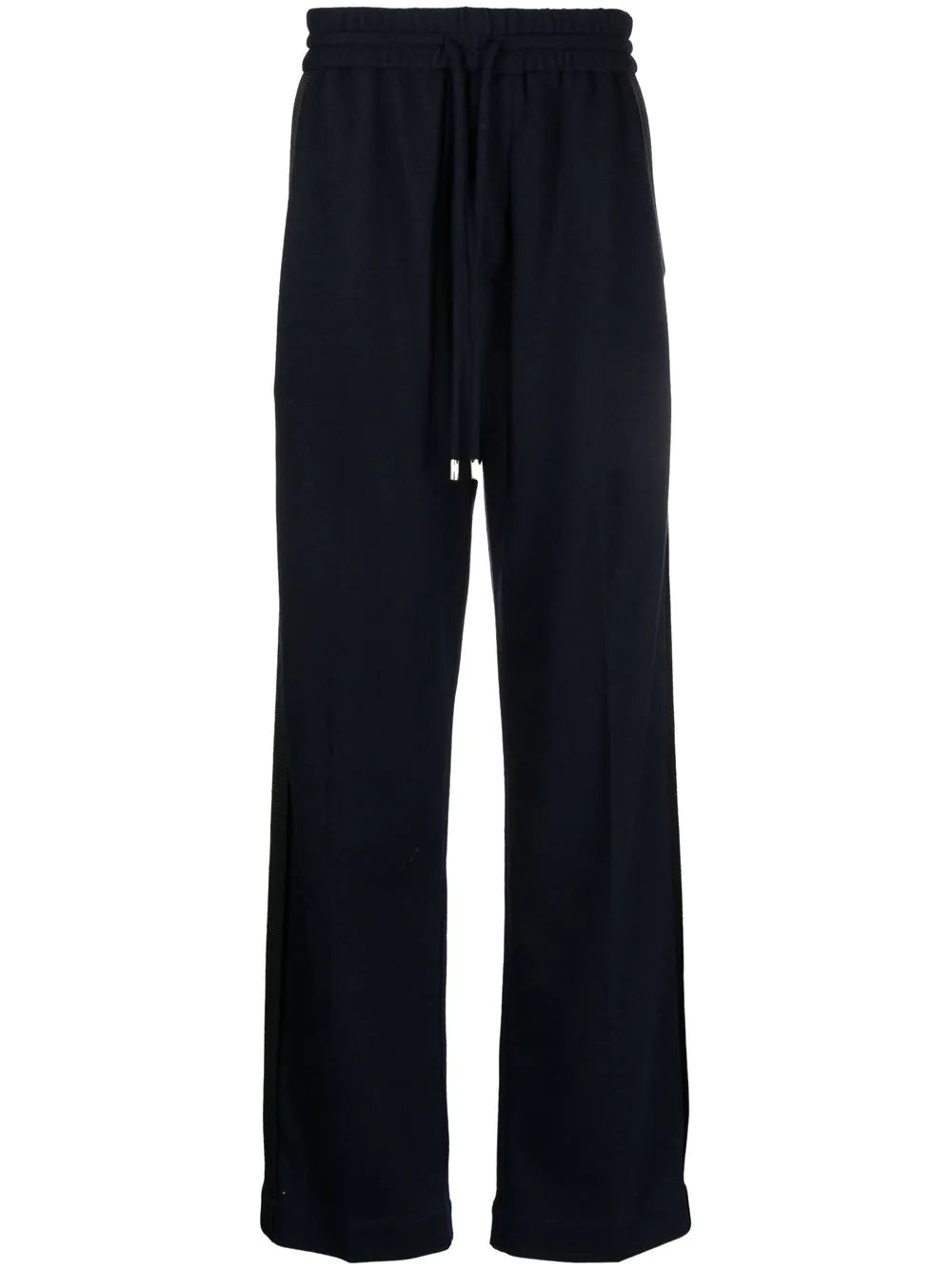 LANVIN Side Stripe Wool Track Pants Midnight Blue-S(46)