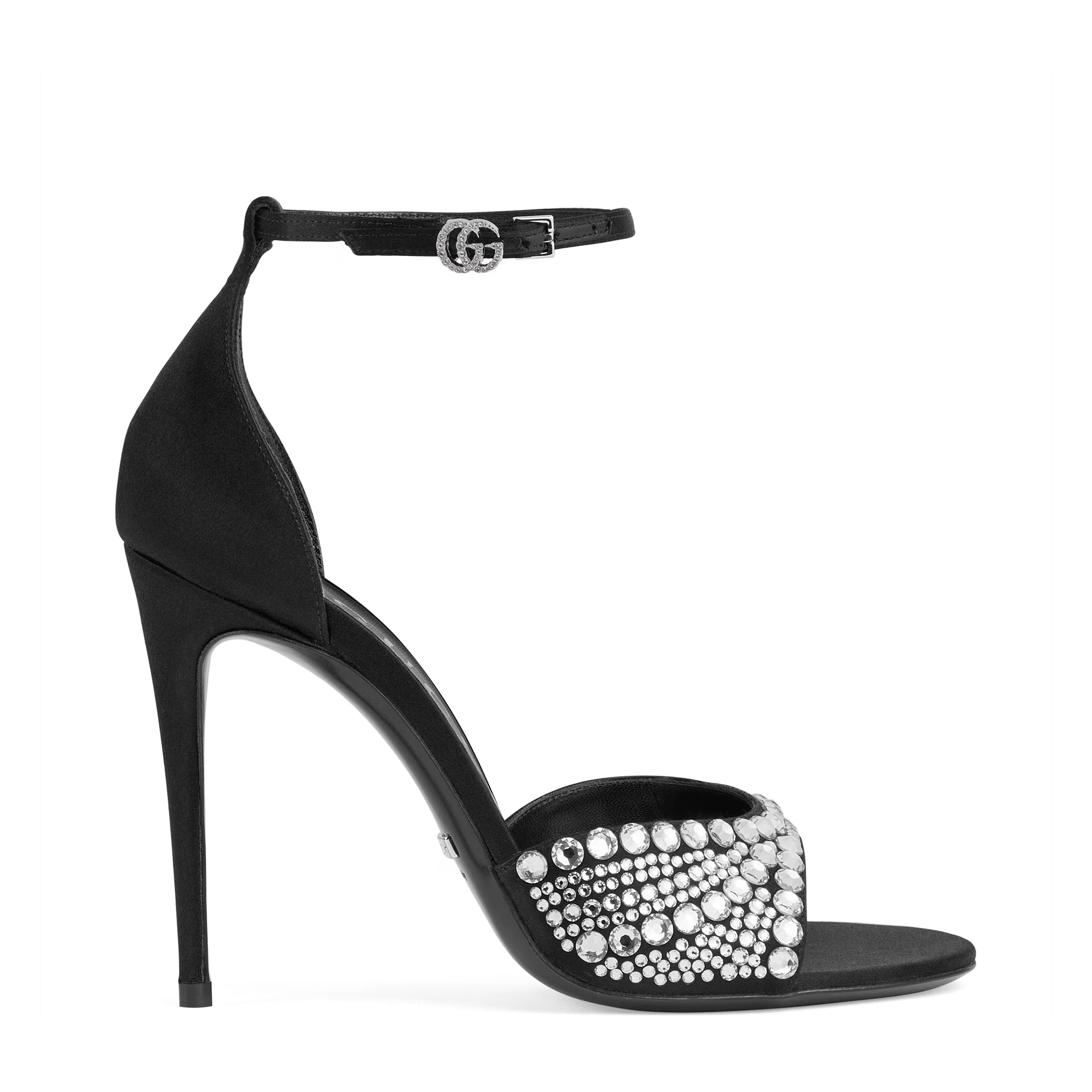 Gucci Women's High Heel Sandals With Crystals