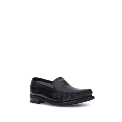 Brushed Leather Loafers