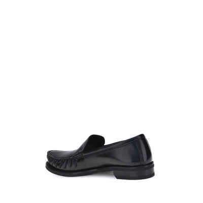 Brushed Leather Loafers
