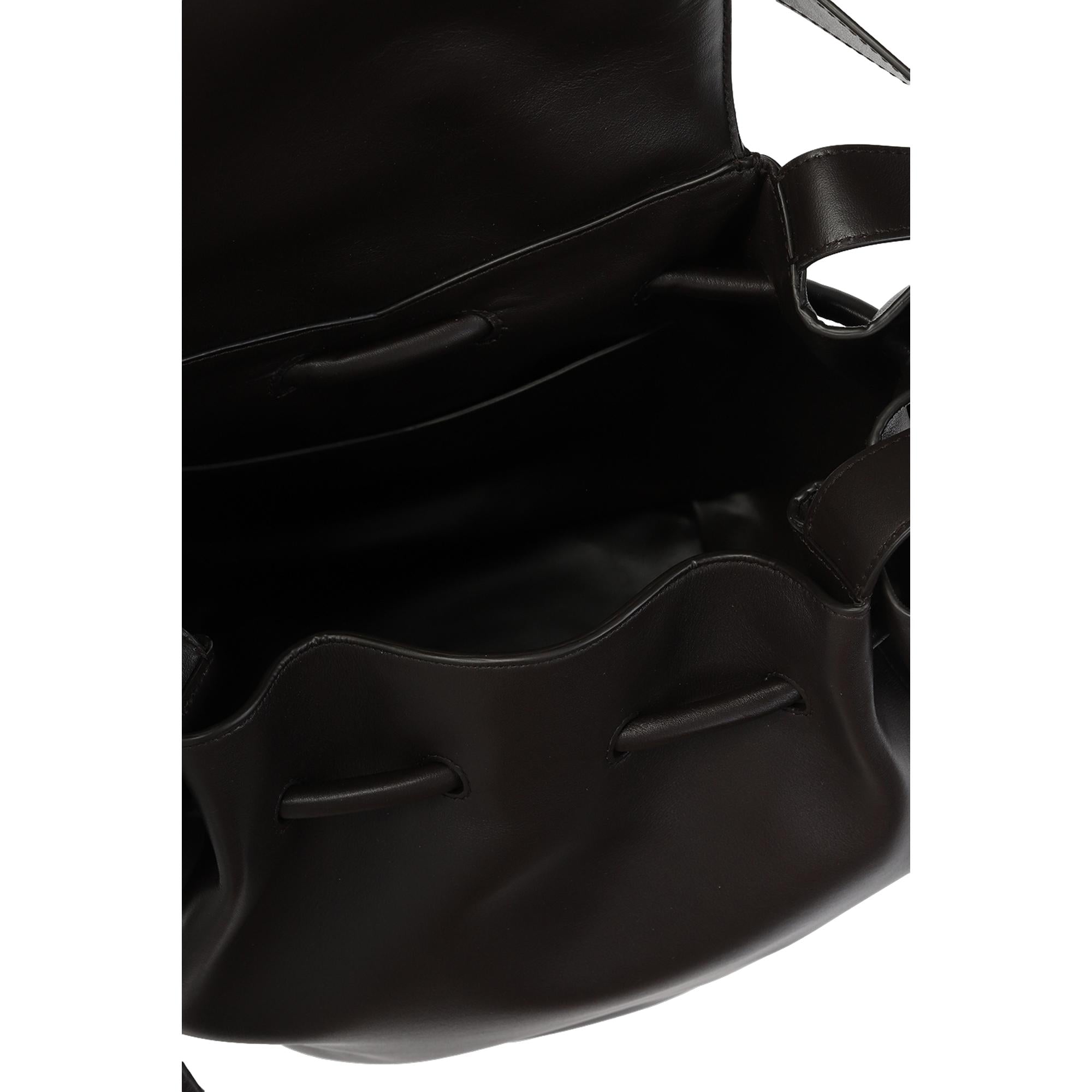 Bottega Veneta Beak Large Black Calfskin Shoulder Bag 666511 - LUXURYMRKT