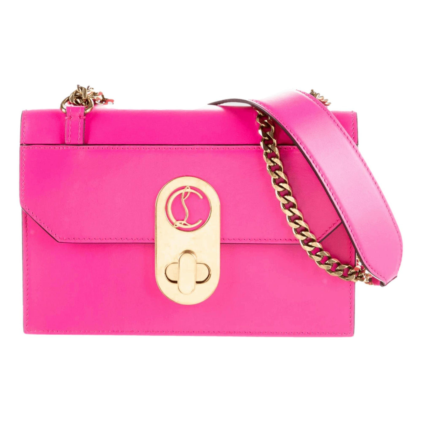 Christian Louboutin Elisa Diva Pink Mini Calf Paris Bag - LUXURYMRKT