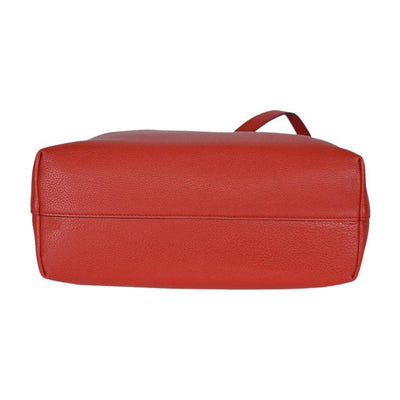 Prada Vitello Phenix Red Leather Shopping Tote - LUXURYMRKT