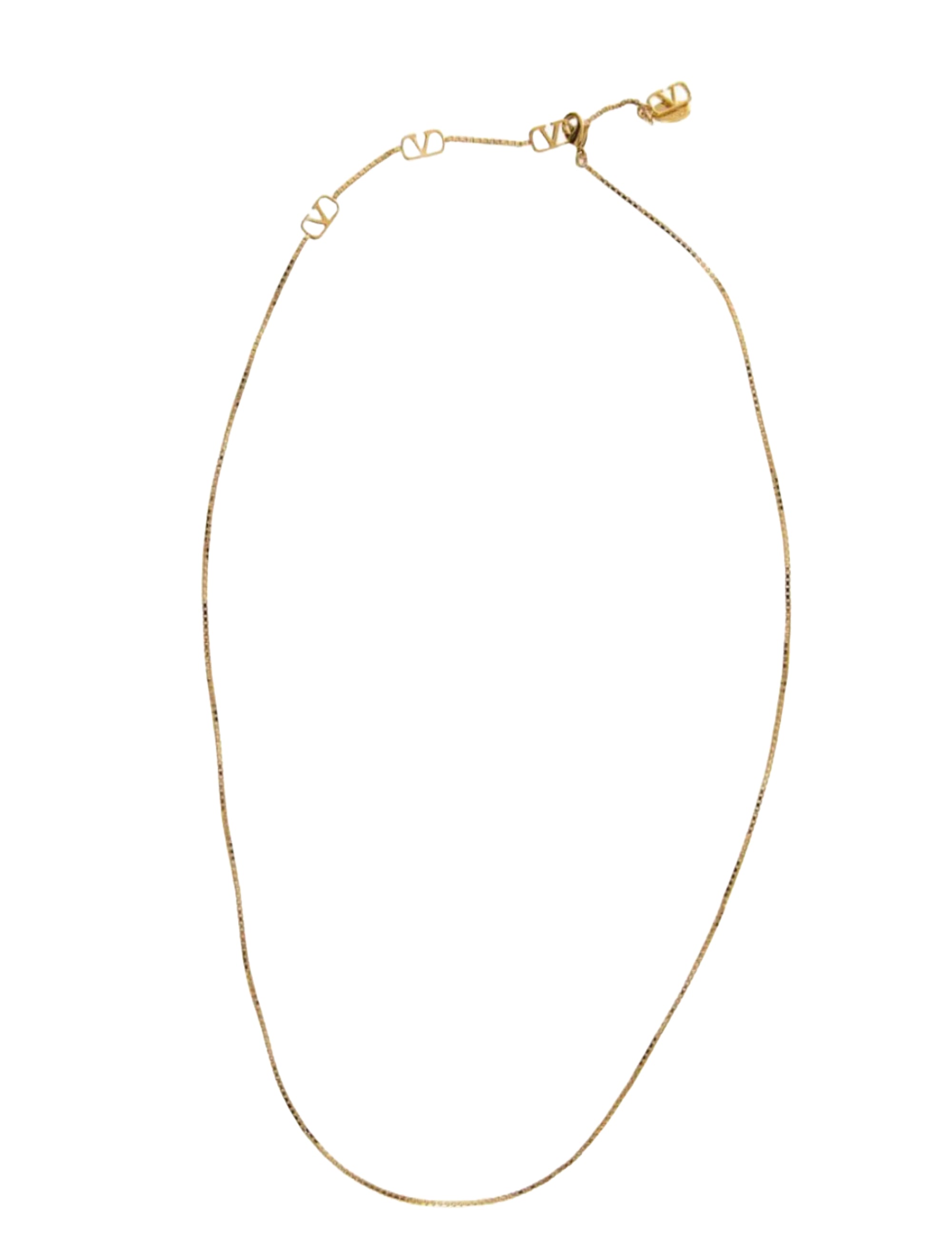 Valentino Garavani V'Logo Charm Necklace