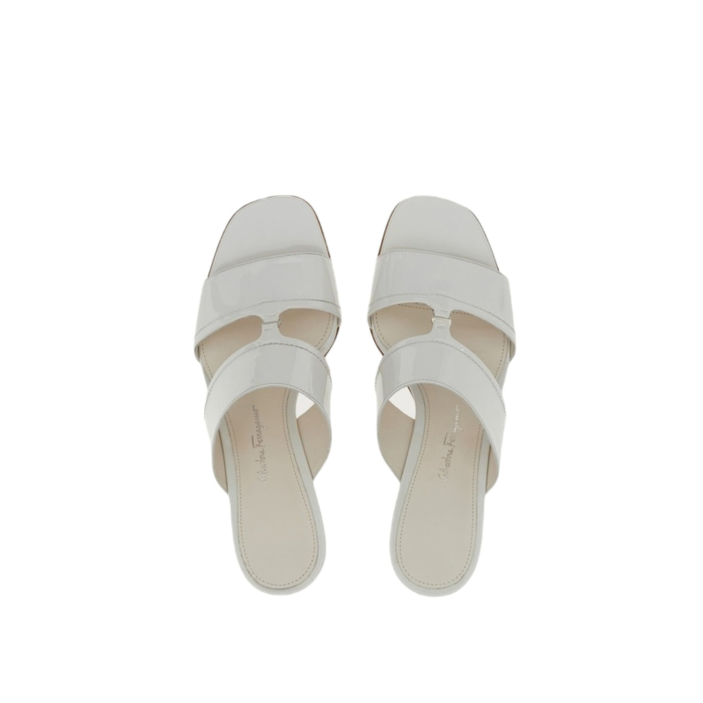 Ferragamo Tot 55 Women's Sandals White