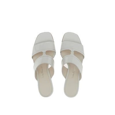 Ferragamo Tot 55 Women's Sandals White