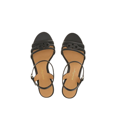 Ferragamo Fieri 70 C Women's Sandals Brown, Black