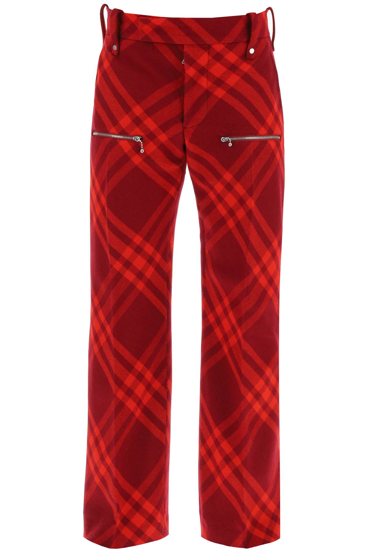 Burberry Check Wool Pants