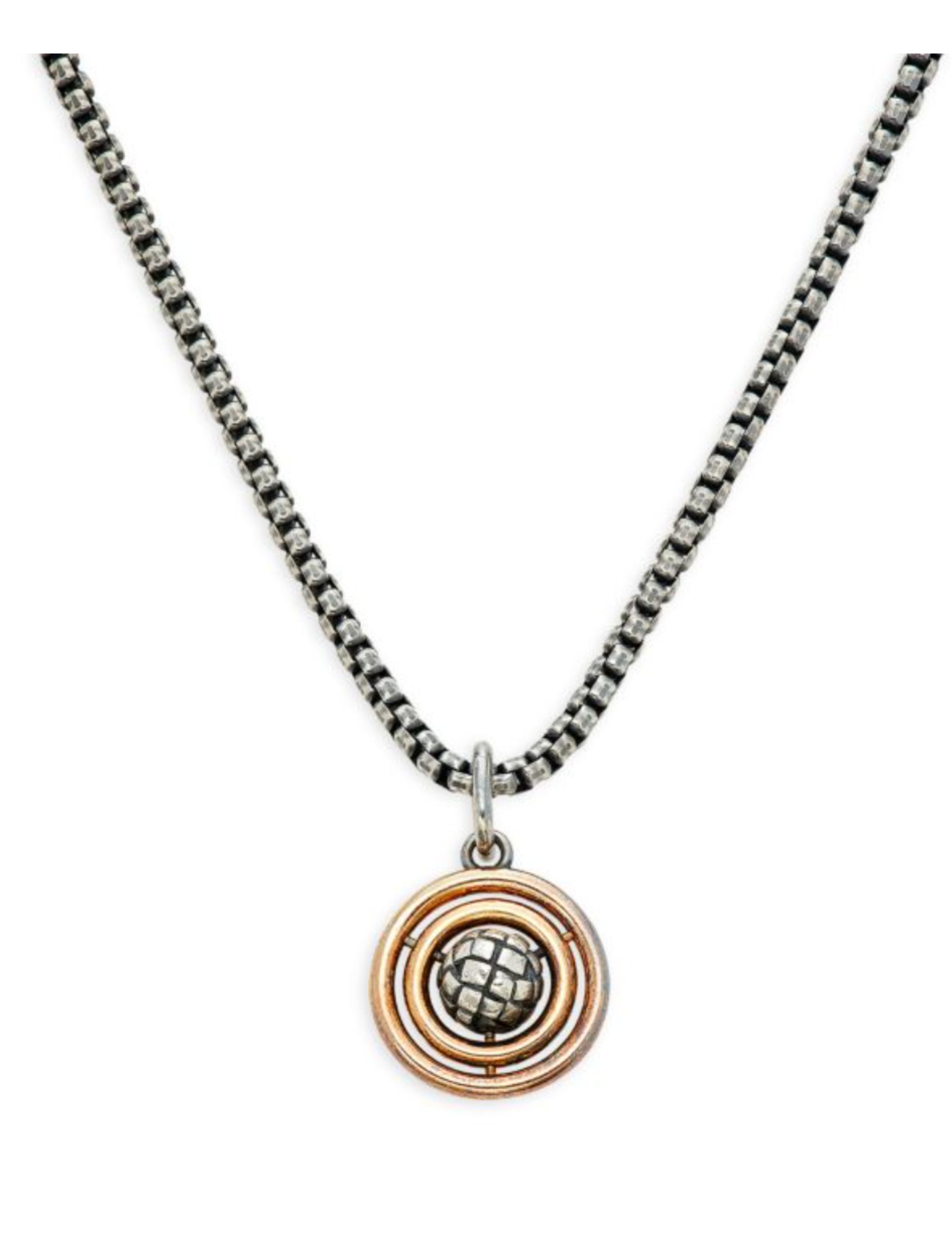 Bottega Veneta Circle Pendant Necklace