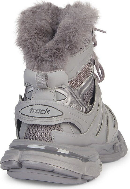 Balenciaga Track Hike Faux Fur-Lined Sneakers 'Grey'