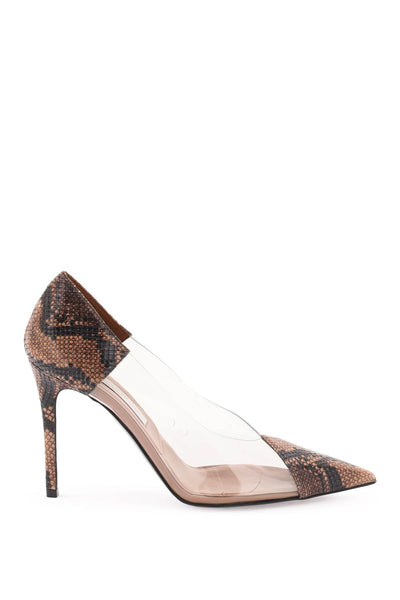 Stella Mccartney Python Print Transparent Pumps