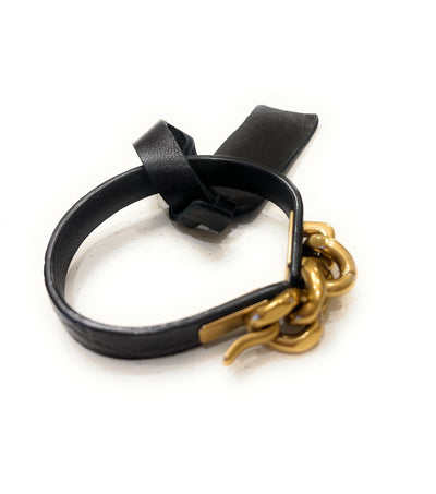 Saint Laurent Croc Embossed Chain Link Bracelet 640783 - LUXURYMRKT