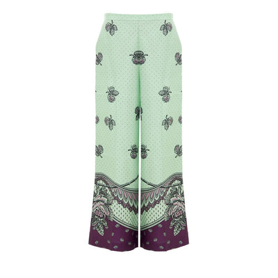 Green Silk Pant