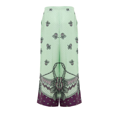 Green Silk Pant