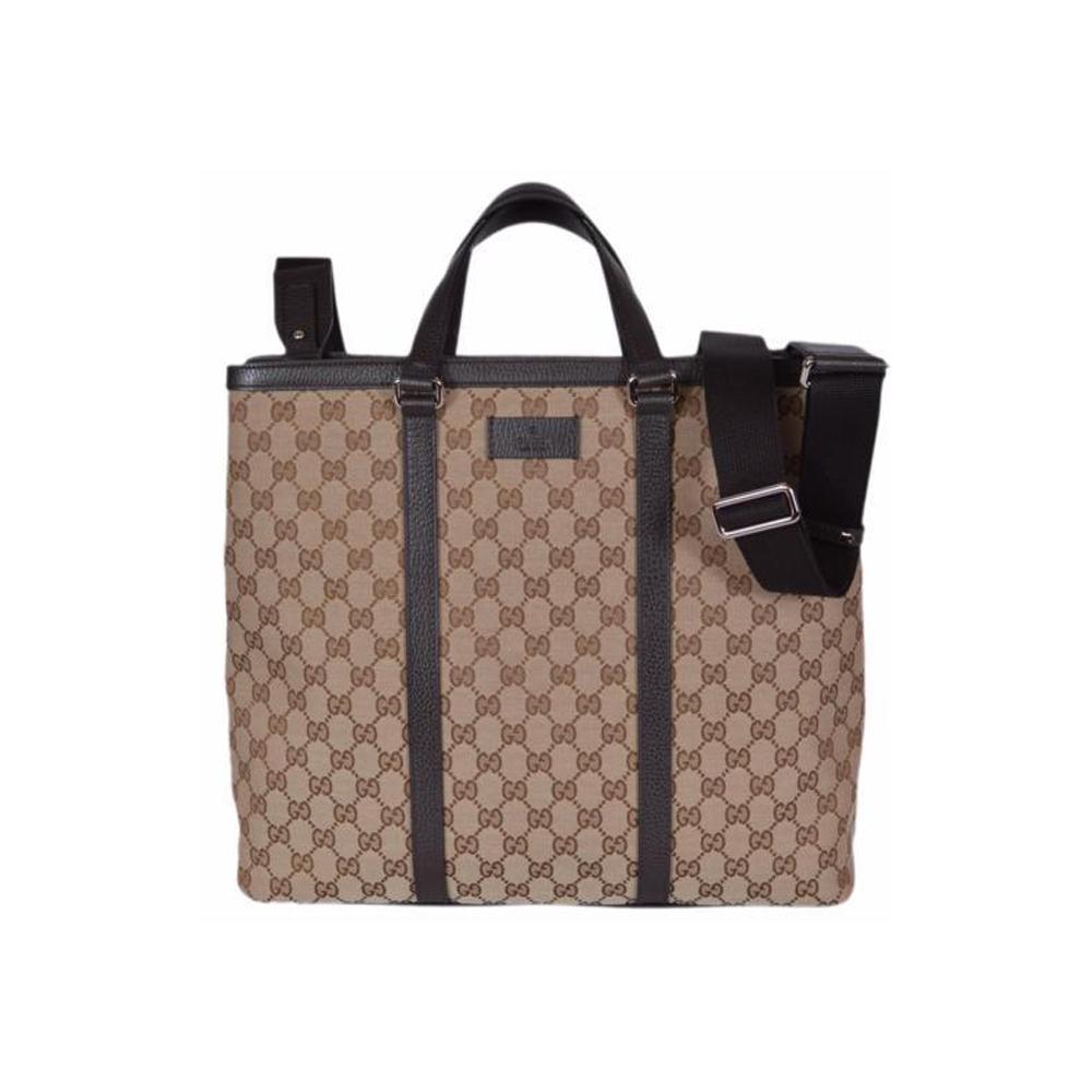Gucci Unisex Brown Original GG Shopping Tote Handbag - LUXURYMRKT
