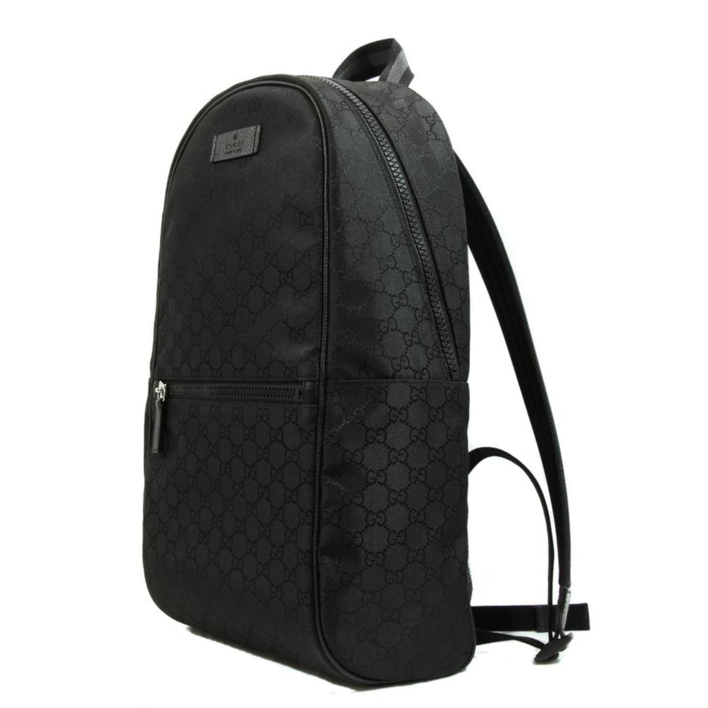 Gucci Nylon GG Guccissima Black Slim Backpack Travel Bag - LUXURYMRKT